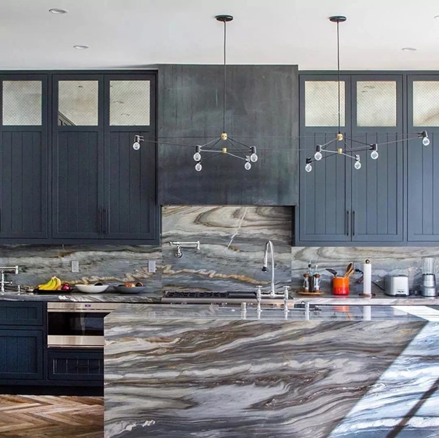 Brown Marble Kitchen Countertop