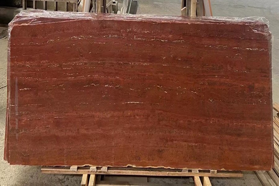 Red Travertine Marble Slab 05 Red Travertine Marble Slab 05