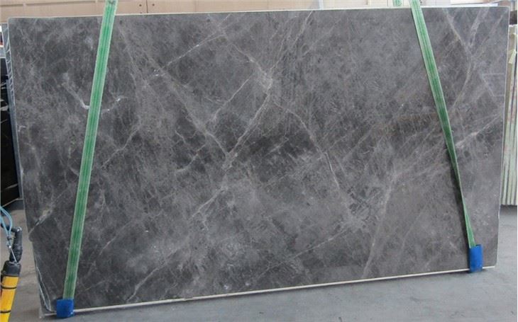 Elegant Grey Marble Slab